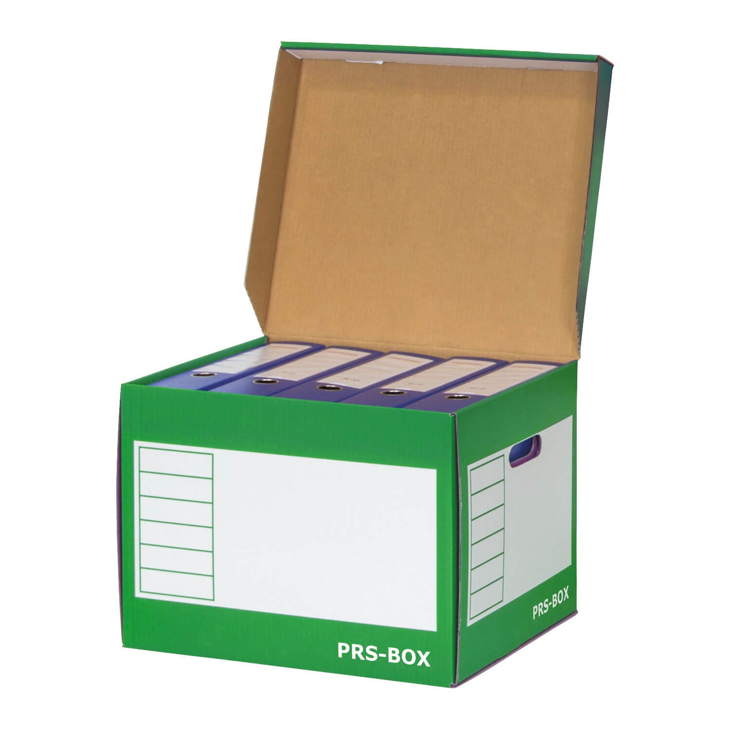 Boîte à couvercle PRS blanc/vert, 10 pièces