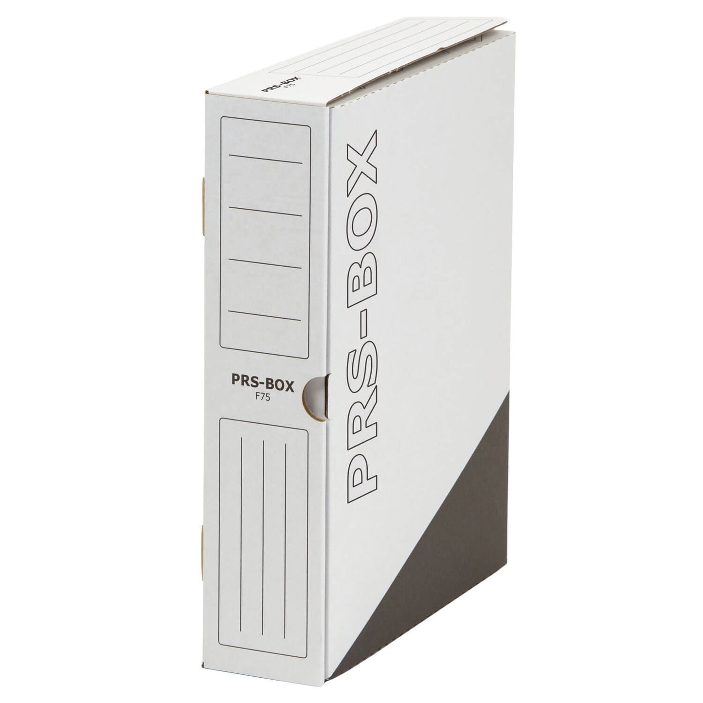 PRS storage box F75, white/black, 75mm, 20 pieces