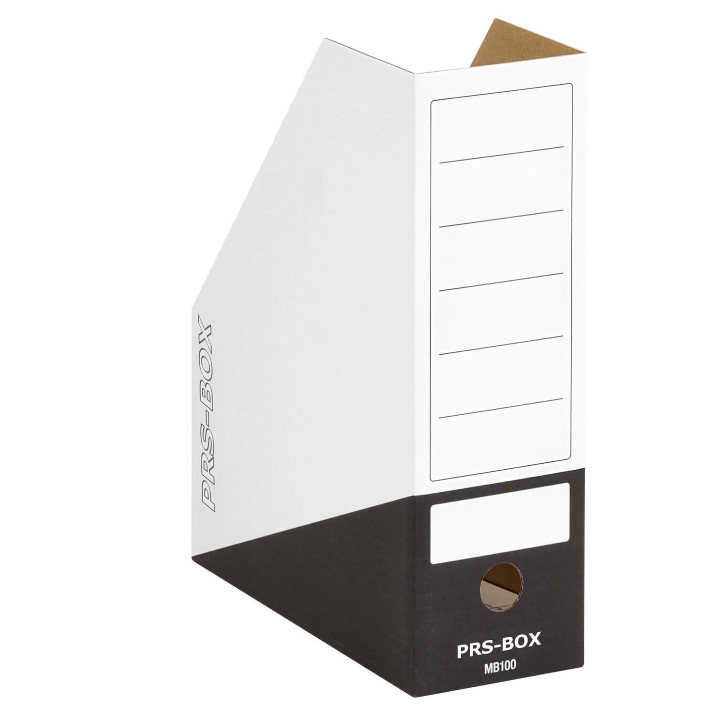 Pressel Magazine Box for A4, White/Black, 100 mm, 20 pieces