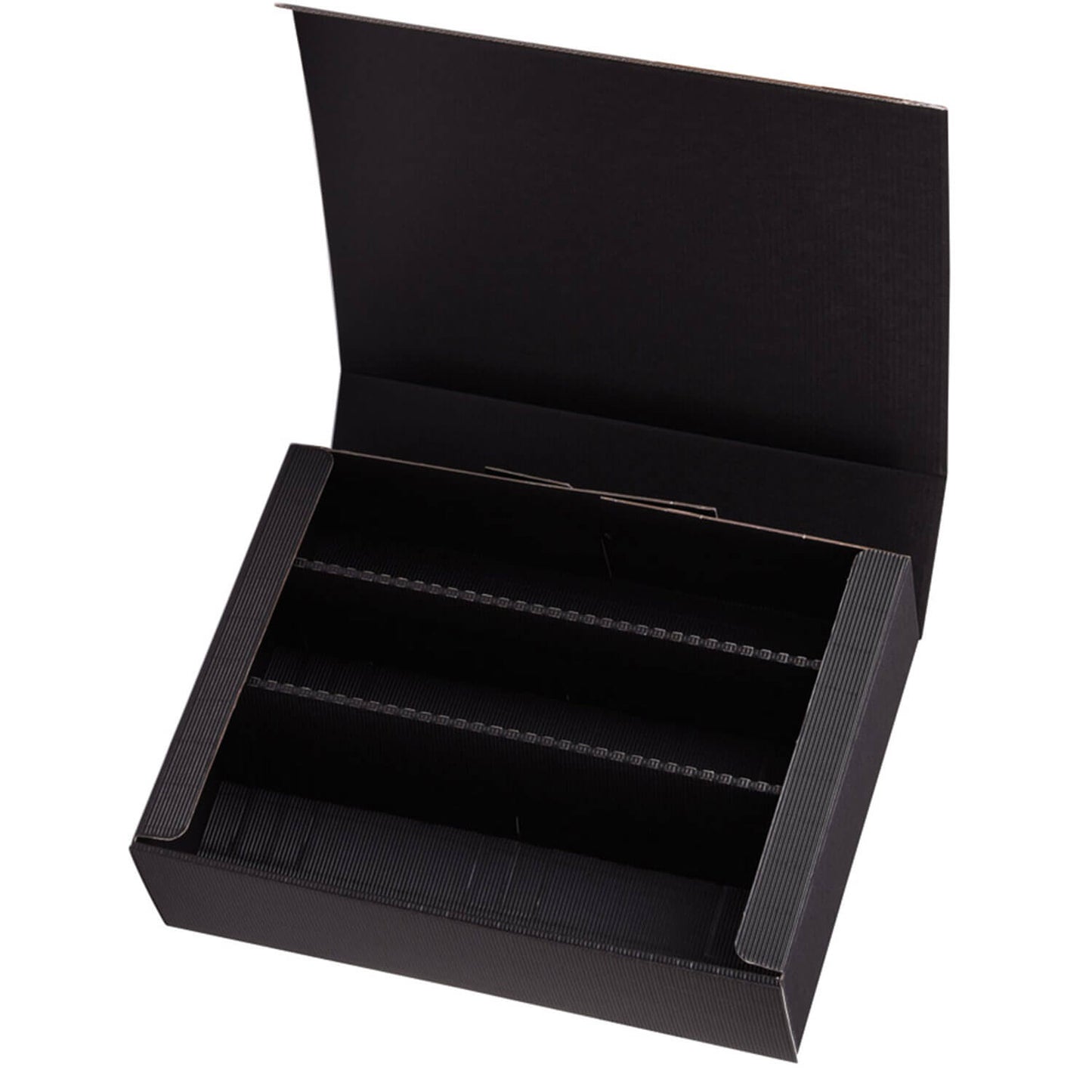 Insert de bouteille PRS-EP pour boîte à bouteilles à charnière dans le design « OpenWave » pour 3 bouteilles, 4 couleurs, 25 pièces/paquet.