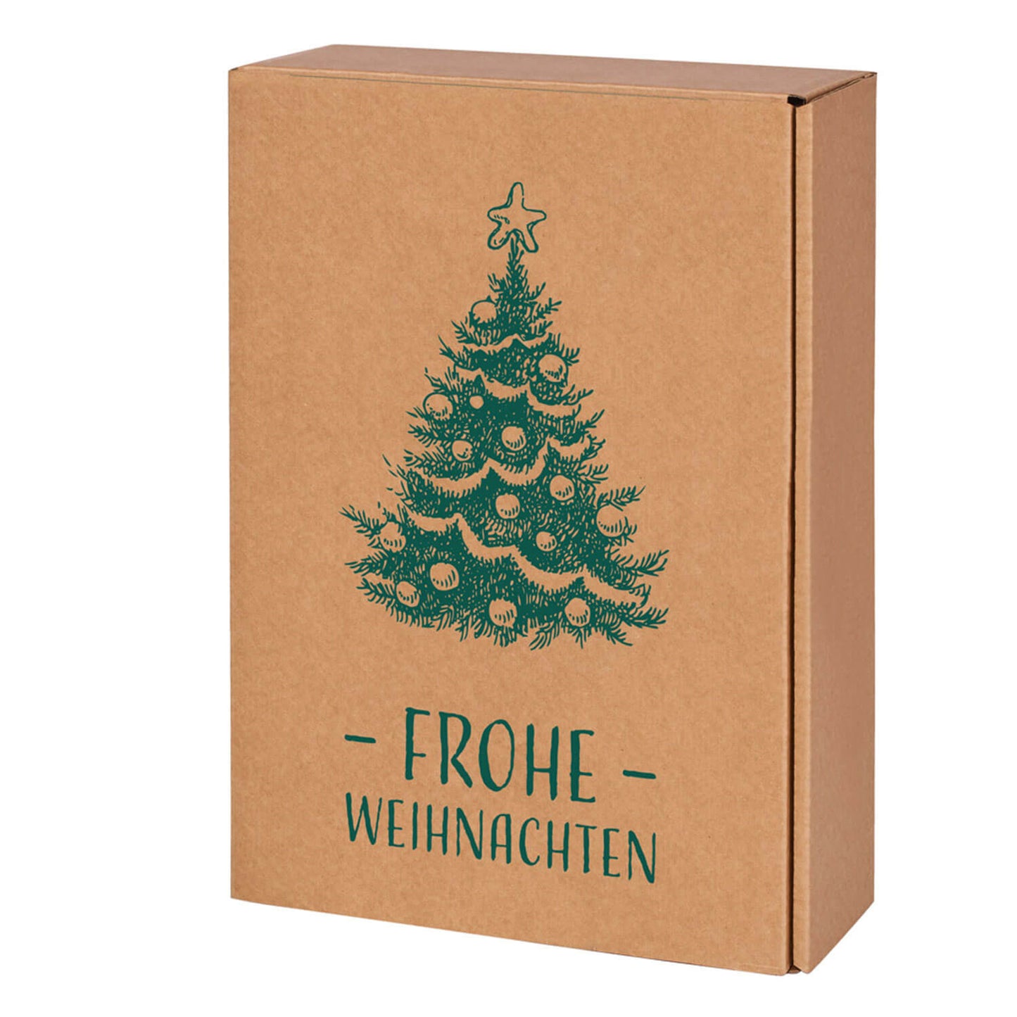 Coffret à bouteilles PRS-EP pour 2 ou 3 bouteilles "Joyeux Noël", 25 pièces/paquet.