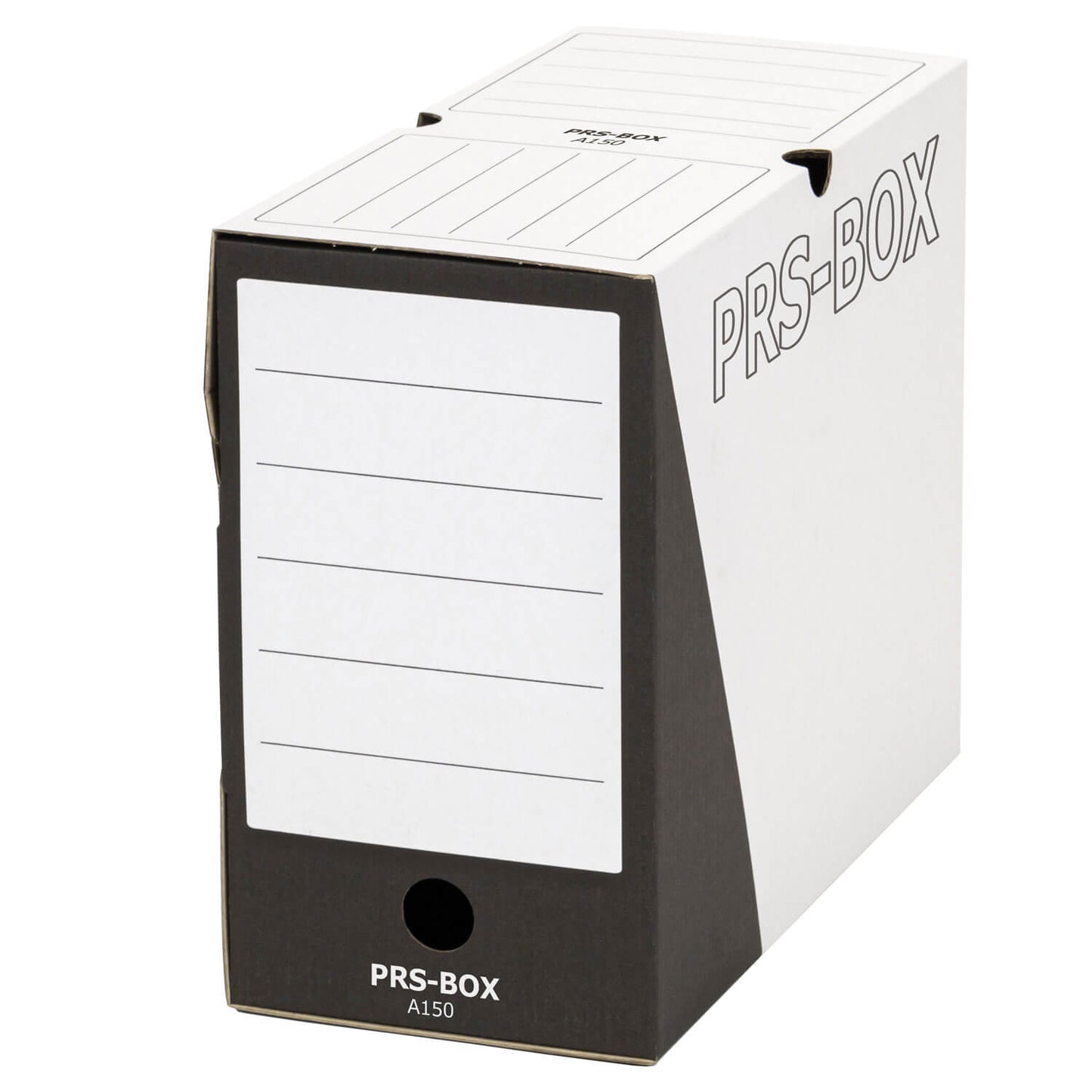 PRS archive box A150, white/black, 150mm, 20 pieces