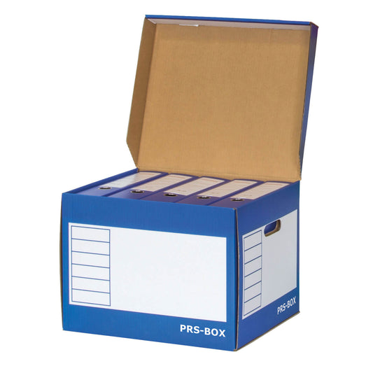 Boîte à couvercle PRS blanc/bleu, 10 pièces