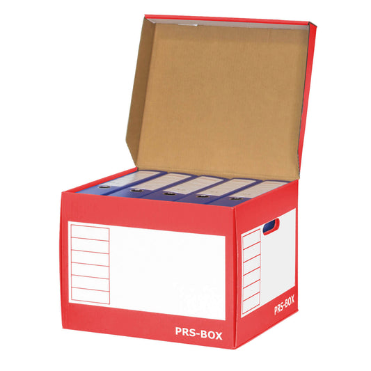 Boîte à couvercle PRS blanc/rouge, 10 pièces