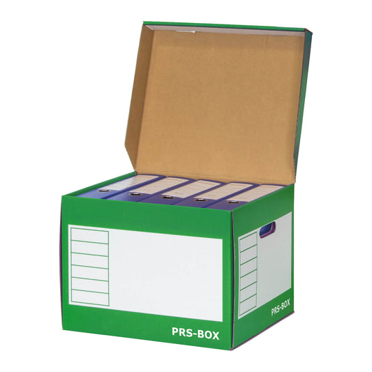 Boîte à couvercle PRS blanc/vert, 10 pièces