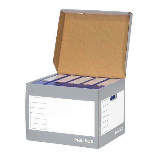 Boîte à couvercle PRS blanc/gris, 10 pièces