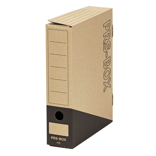 PRS storage box F75, natural/black, 75mm, 20 pieces