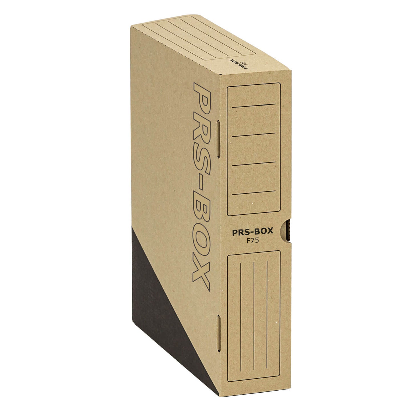 PRS storage box F75, natural/black, 75mm, 20 pieces