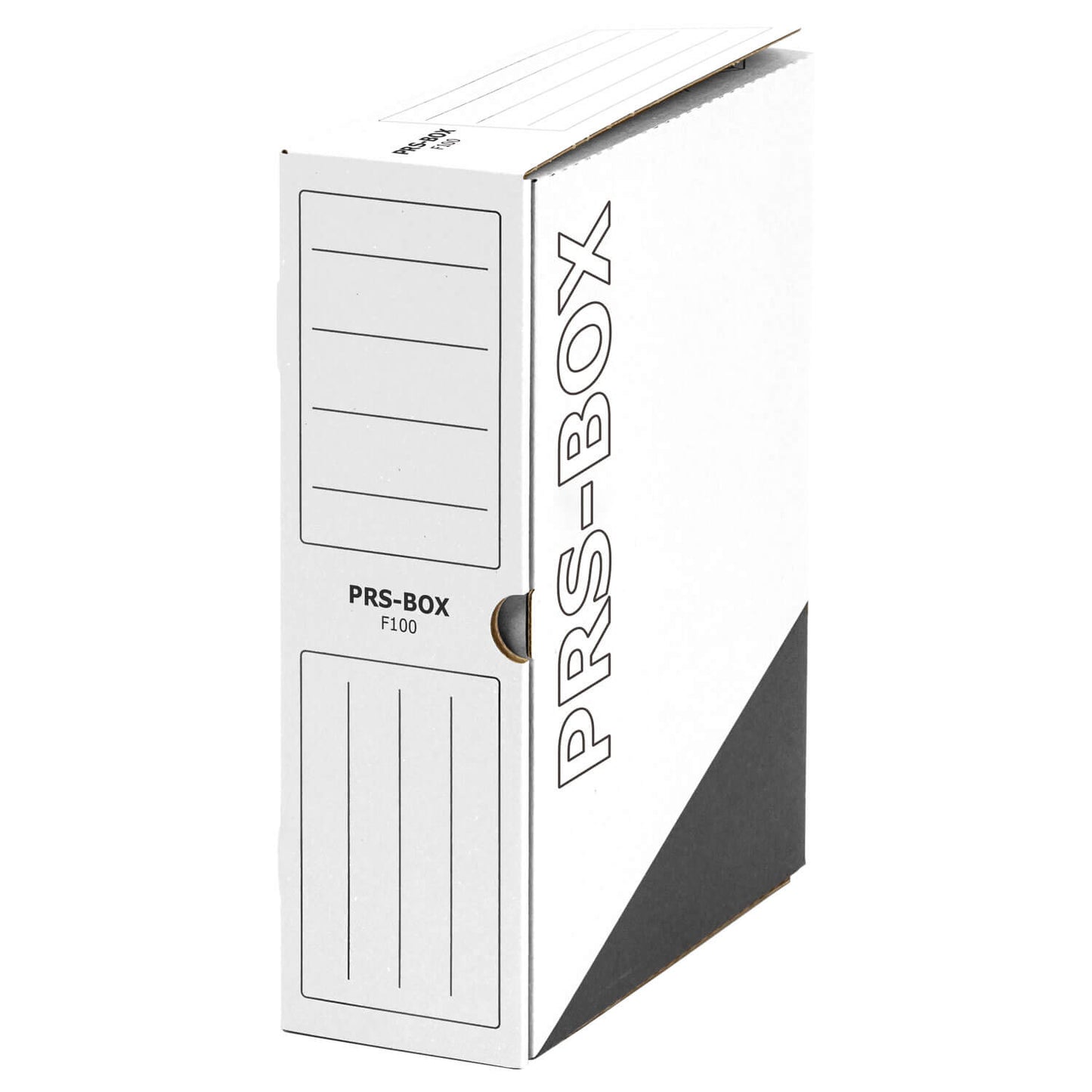 Boîtes de rangement Pressel F100, blanc/noir, 100 mm, 20 pièces
