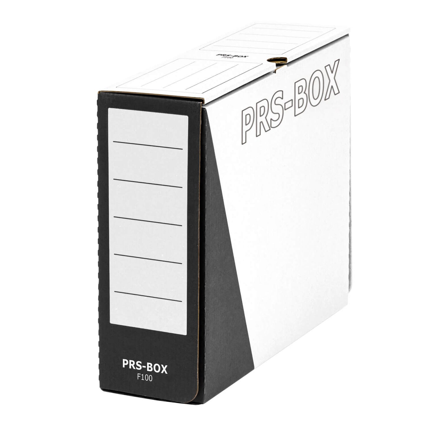 Boîtes de rangement Pressel F100, blanc/noir, 100 mm, 20 pièces