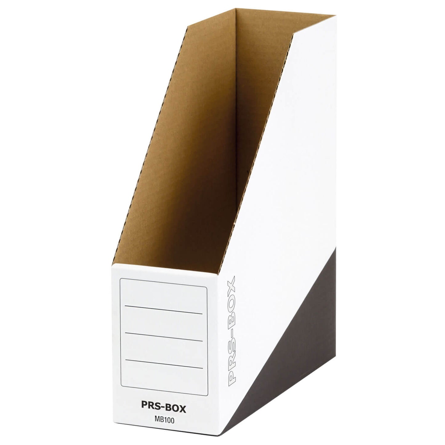 Pressel Magazine Box for A4, White/Black, 100 mm, 20 pieces