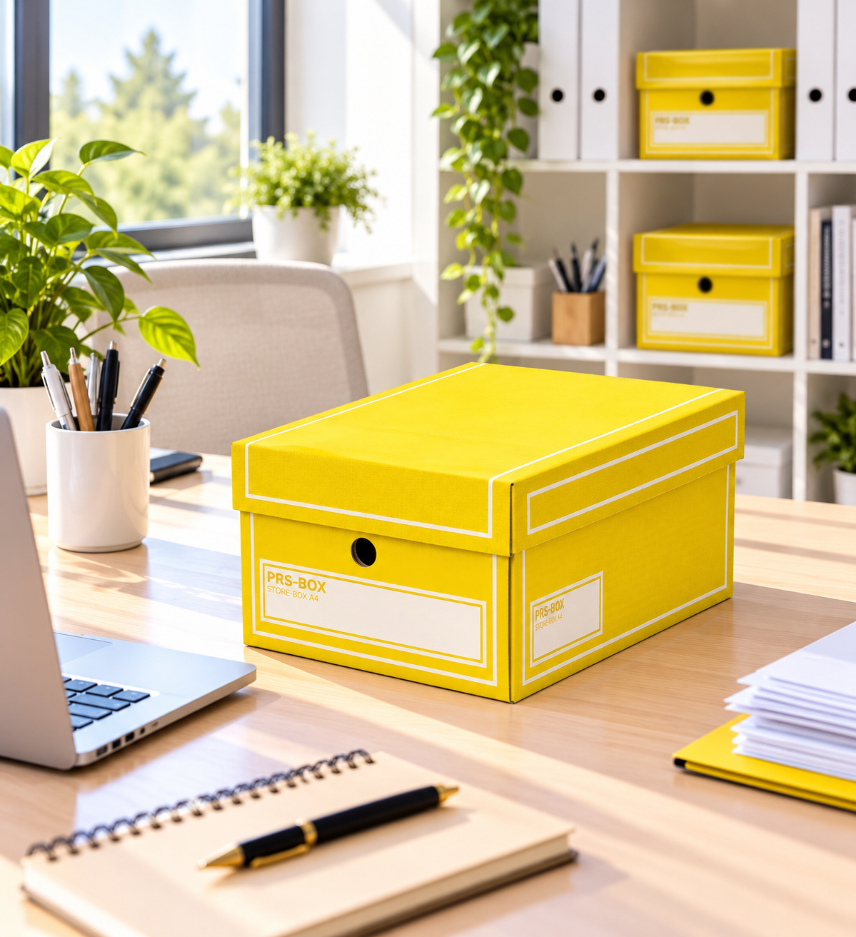 PRS Store boîtes A4, jaune, 10 pièces