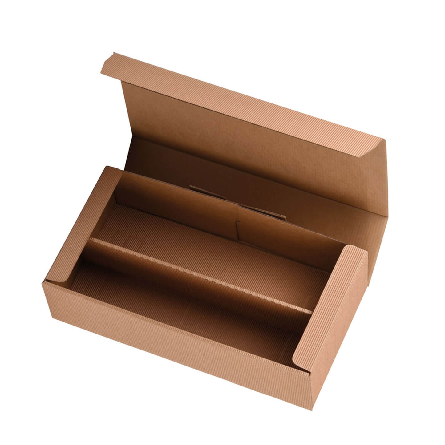 Insert de bouteille PRS-EP pour boîte à bouteilles à charnière dans le design « OpenWave » pour 2 bouteilles, 4 couleurs, 25 pièces/paquet.