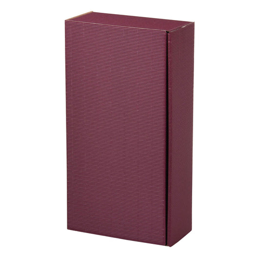 Boîte pliante pour bouteilles PRS-EP au design « OpenWave » pour 2 bouteilles, 4 couleurs, 25 pièces/paquet.