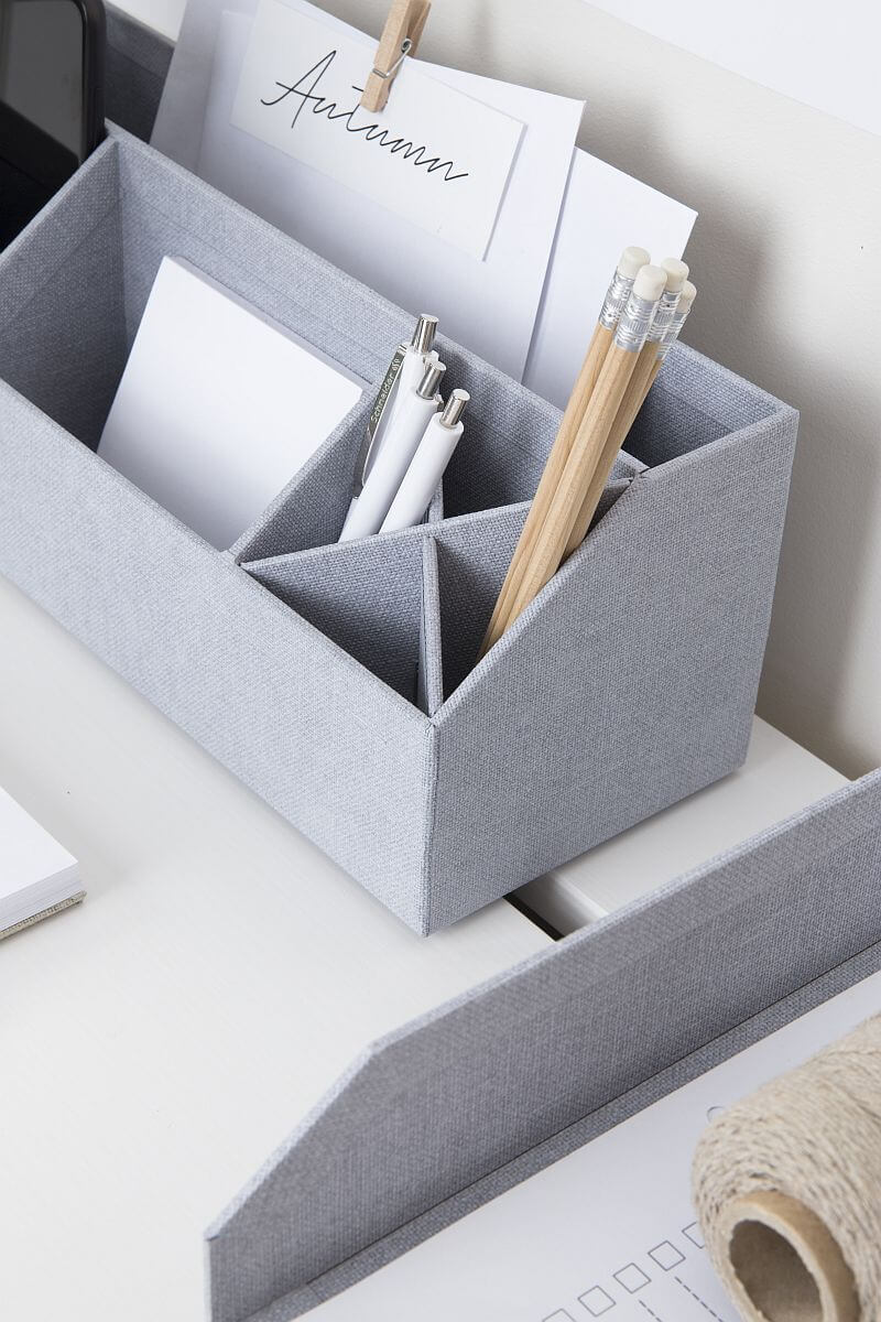 BIGSO Schreibtischorganizer ELISA, Hellgrau, 1 Stück - Ab Mitte Dezember erhältlich