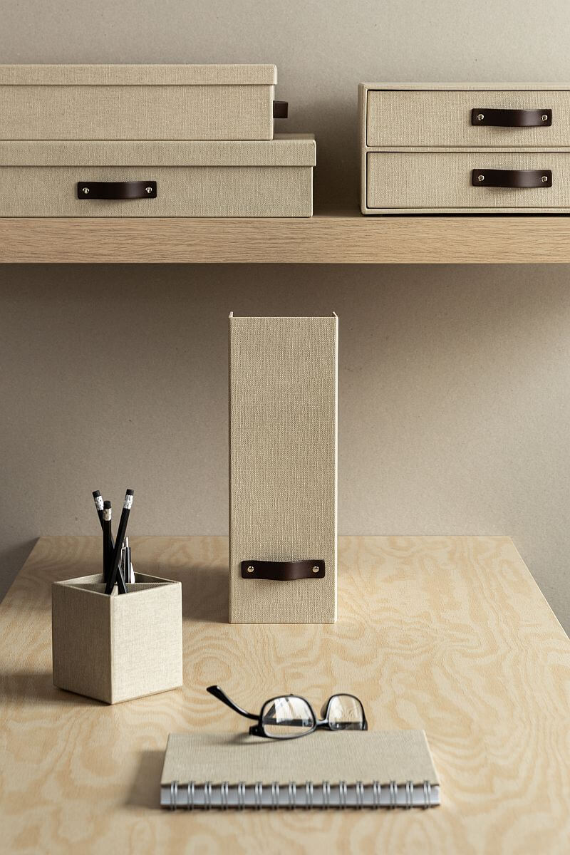 BIGSO Stehsammler ESTELLE, Leinen, 1 Stück - Ab Mitte Dezember erhältlich