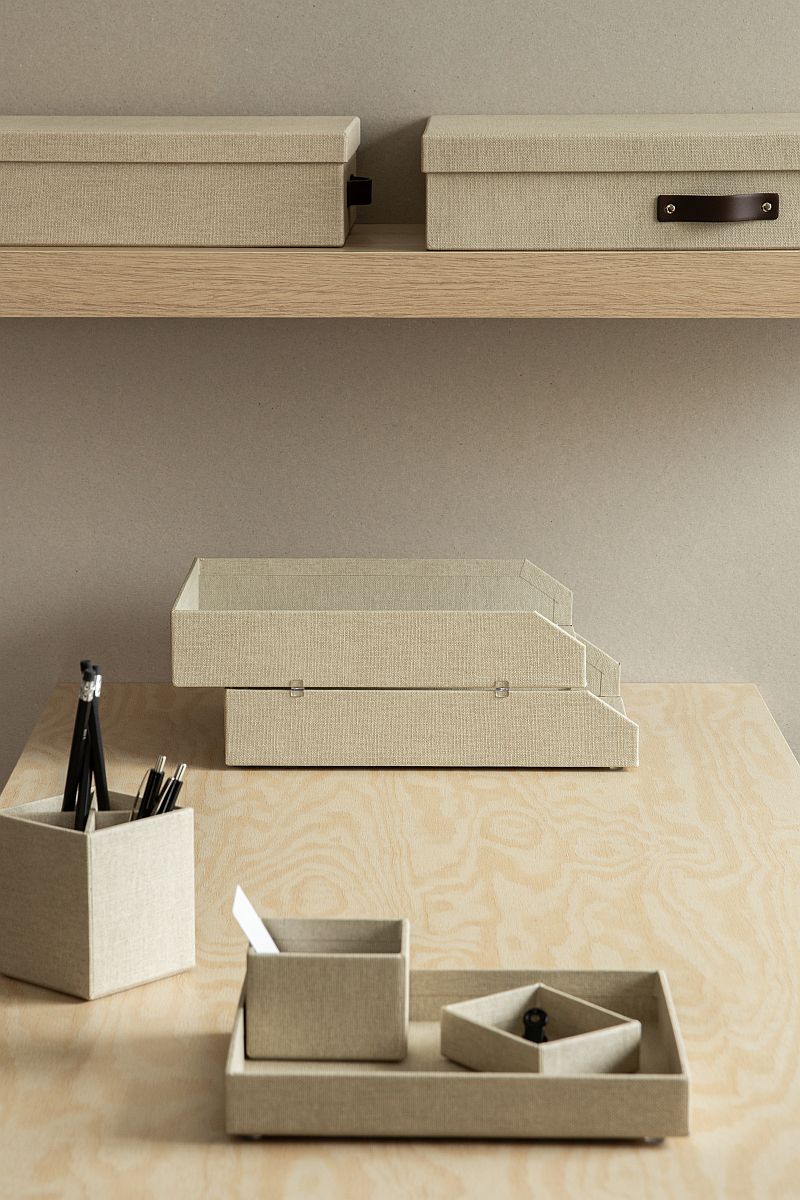 BIGSO Postfächer HAKAN, für A4, Leinen, 2 Stück - Ab Mitte Dezember erhältlich