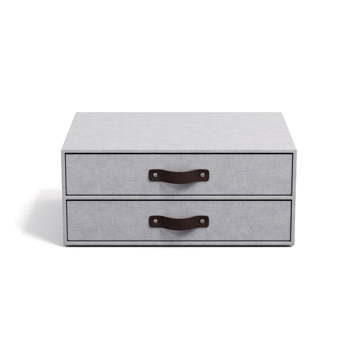 BIGSO Ladenset BIRGER mit 2 Laden, A4, Hellgrau, 1 Stück - Ab Mitte Dezember erhältlich