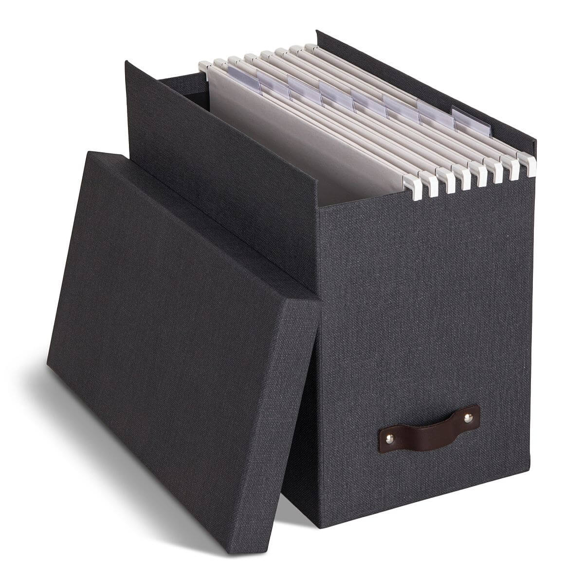 BIGSO Hängemappenbox JOHAN inkl. 8 Hängemappen, Schwarz, 1 Stück - Ab Mitte Dezember erhältlich
